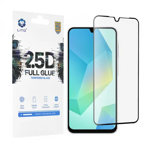Folie de protectie Ecran Lito pentru Samsung Galaxy A16 5G A166 / A16 4G A165, Sticla Securizata, Full Glue, 2.5D