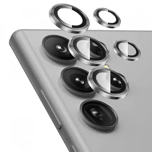 Folie de protectie Camera Spate Lito S+ pentru Samsung Galaxy S25 Ultra S938, Sticla Securizata (Argintiu)