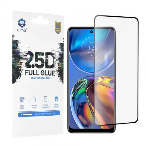 Folie de protectie Ecran Lito pentru Motorola Moto E32s / E32, Sticla Securizata, Full Glue, 2.5D