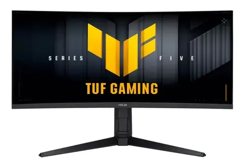 Monitor Gaming VA LED ASUS TUF Gaming 34inch VG34WQML5A, UWQHD (3440 x 1440), HDMI, DisplayPort, Ecran curbat, Boxe, 250 Hz, .5 ms (Negru)
