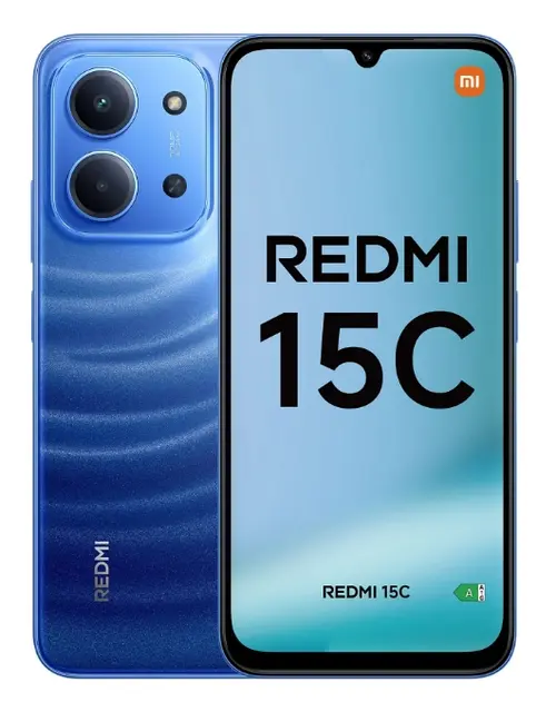 Telefon Mobil Xiaomi Redmi 15C 4G, Procesor Mediatek Helio G81 Ultra Octa-Core, IPS LCD 6.9inch, 4GB RAM, 128GB Flash, Camera Duala 50 MP + QVGA, Wi-Fi, 4G, Dual Sim, Android (Albastru)