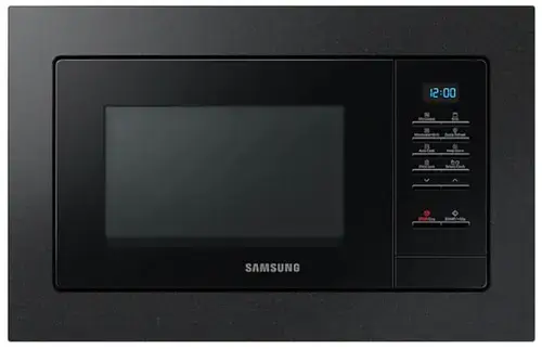 Cuptor cu microunde incorporabil Samsung MG23A7013CB, 23 L, 800 W, Functie Grill, Mod Eco, Dezghetare rapida (Negru)