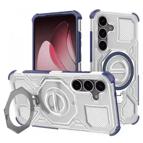 Husa pentru Samsung Galaxy S25 S931, Techsuit, Carbon Shield Pro (Albastru)