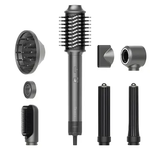 Uscator de par iHunt Femme 7 in 1 Dryer HD4 PRO, 1300 W, 3 viteze, 4 niveluri temperatura, 3 viteze, 110.000 rpm (Gri)