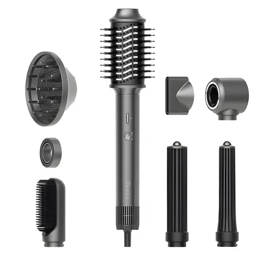 Uscator de par iHunt Femme 7 in 1 Dryer HD4 PRO, 1300 W, 3 viteze, 4 niveluri temperatura, 3 viteze, 110.000 rpm (Gri)
