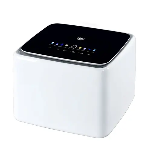Masina de spalat rufe automata iHunt Bro Wash Compact Profesional, 3 kg, 680 rpm, Deschidere verticala, 1200 W, Programare 24 ore, Incalzire apa 30-90 C, Spalare normala, IPX4 (Alb)