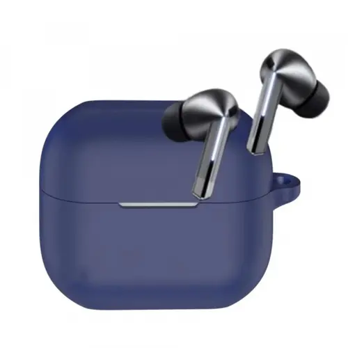 Husa Techsuit Silicone Case pentru Samsung Galaxy Buds 3 / 3 Pro (Bleumarin)