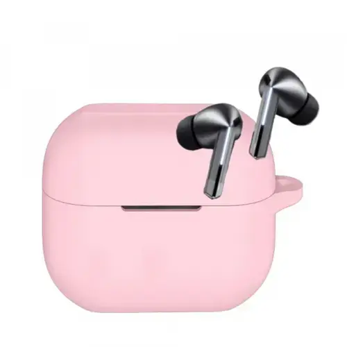 Husa Techsuit Silicone Case pentru Samsung Galaxy Buds 3 / 3 Pro (Roz)