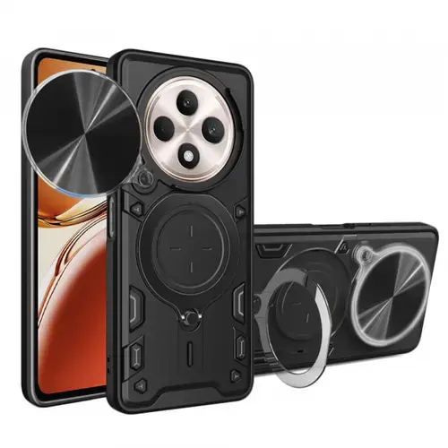 Husa pentru Oppo Reno12 FS 5G / Reno12 FS 4G / Reno12 F 4G / Reno12 F, Techsuit, CamGuard Pro, Neagra