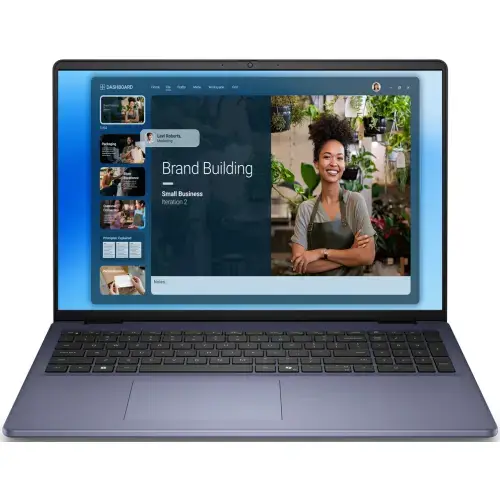 Laptop Dell 16 DC16251 (Procesor Intel Core 7 150U (12M Cache, up to 5.40 GHz) 16inch WUXGA, 32GB, 1TB SSD, Intel Graphics, Win 11 Pro, Albastru)