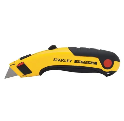 Cutter profesional metalic  Stanley FATMAX  180mm, lama retractabila (Negru/Galben)