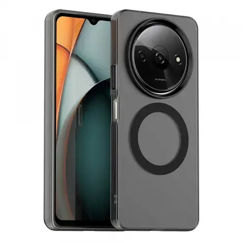 Husa MagSafe pentru Xiaomi Redmi A3x / A3, Techsuit, CandyCase, Neagra