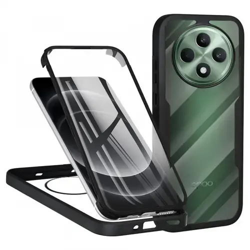 Husa pentru Oppo Reno12 FS 5G / Reno12 FS 4G / Reno12 F 4G / Reno12 F, Techsuit, ColorVerse 360, Neagra