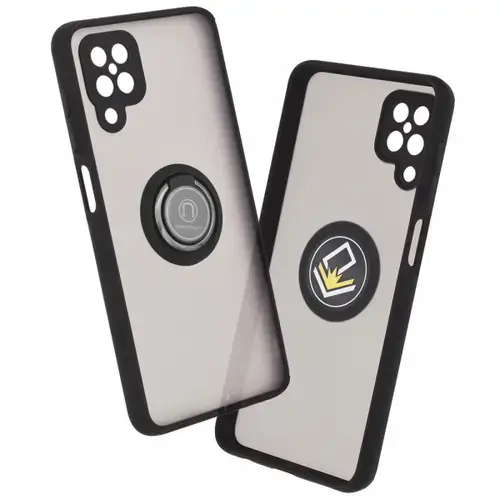 Husa pentru Samsung Galaxy A12 Nacho A127 / A12 A125, Techsuit, Glinth, Neagra
