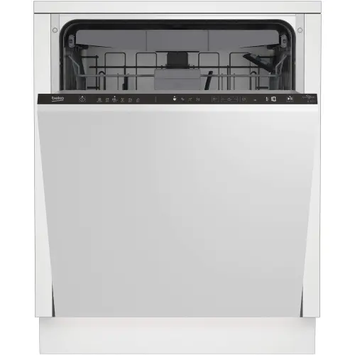 Masina de spalat vase incorporabila Beko BDIN36530, 15 seturi, 6 programe, AutoDoor Opening, Touch control, Indicator luminos podea, Clasa D, 60 cm (Alb)