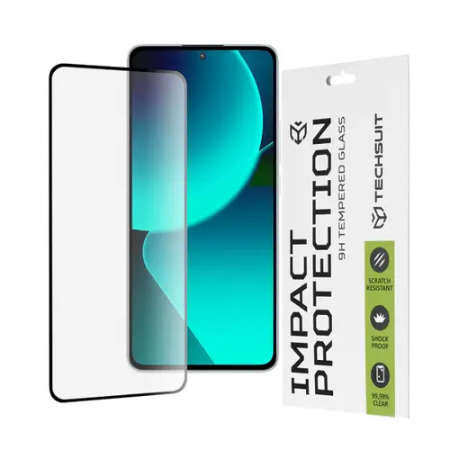 Folie de protectie Ecran Techsuit pentru Xiaomi 13T Pro / 13T, Sticla Securizata, Full Glue, 111D