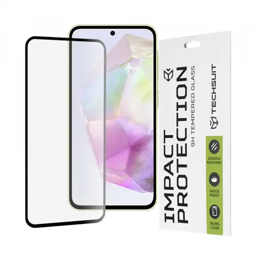 Folie de protectie Ecran Techsuit pentru Samsung Galaxy M56 M566 / M35 / A55 5G A556 / A35 5G A356, Sticla Securizata, Full Glue, 111D