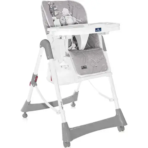 Scaun de masa Lorelli Gusto Grey Rabbits, reglabil, Gri/Alb