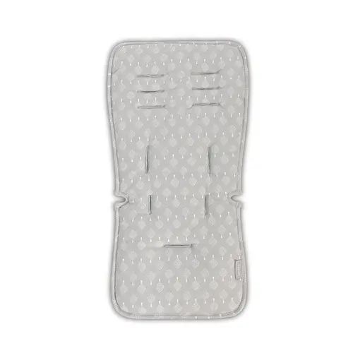 Saltea suplimentara Lorelli Grey Trees pentru carucior Liner,  din bumbac/poliester, universala, cu 2 fete, 11 fante pentru centurile de siguranta, 37x70x2.50 cm