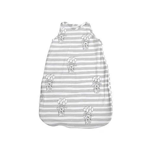 Sac de dormit toamna/iarna pentru copii  Lorelli Grey Striped, inaltimea maxima de 95 cm