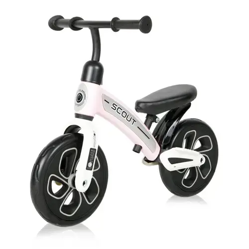 Bicicleta de echilibru Scout, pentru copii intre 2-4 ani, ghidon reglabil (Roz)