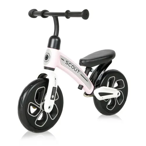Bicicleta de echilibru Scout, pentru copii intre 2-4 ani, ghidon reglabil (Roz)