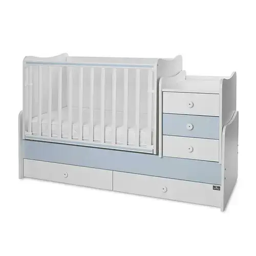 Mobilier Lorelli Maxi Plus, 70x160 cm, transformabil (Alb)
