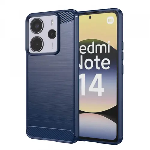 Husa pentru Xiaomi Redmi Note 14 4G (Regional), Techsuit, Carbon, Albastra