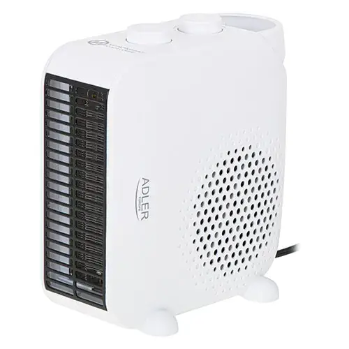 Aeroterma ceramica Adler AD7725W, 2000 W, Indicator luminos, Termostat (Alb)