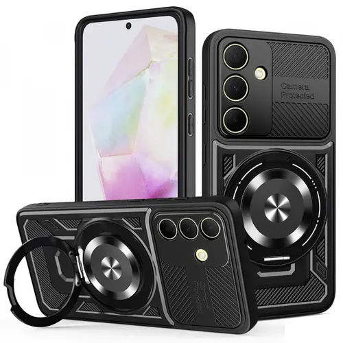 Husa pentru Samsung Galaxy A35 5G A356, Techsuit RuggedCam (Negru)