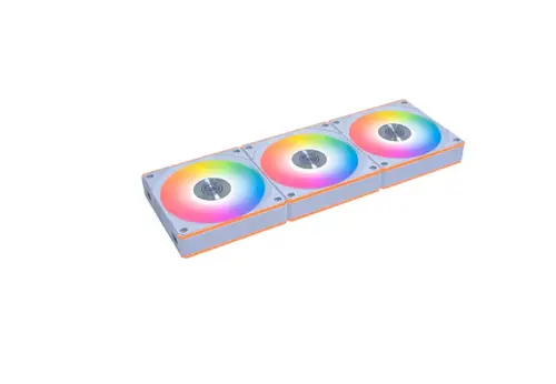 Set ventilatoare Lian Li UNI FAN,  120mm, iluminare RGB, 3 bucati (Alb)