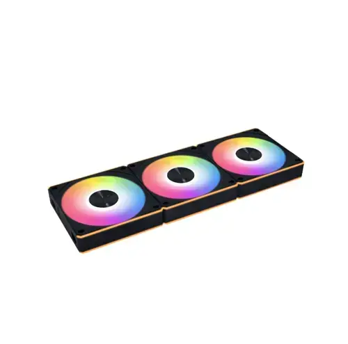 Set ventilatoare Lian Li UNI FAN CL, 120mm, iluminare RGB, 3 bucati (Negru)