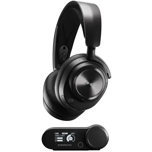 Casti Wireless SteelSeries Arctis Nova Pro, Bluetooth, Microfon, Anulare Activa a Zgomotului (Negru)