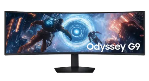 Monitor Gaming VA LED Samsung 49inch S49FG912EU, DQHD (5120 x 1440), HDMI, DisplayPort, Ecran Curbat, 144 Hz, 1 ms (Negru)