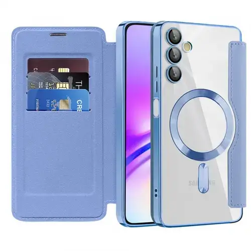 Husa MagSafe pentru Samsung Galaxy A05s A057 Techsuit SmartMag Book (Albastru)
