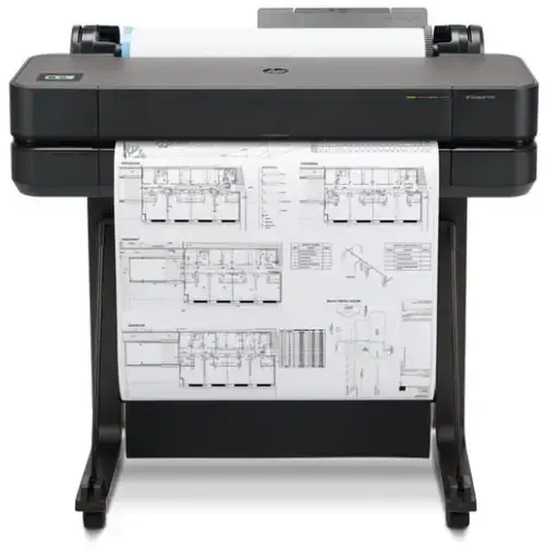 Plotter HP DesignJet T630 24inch, Retea, Wi-Fi, USB, A1, ADF (Negru)