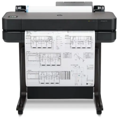 Plotter HP DesignJet T630 24inch, Retea, Wi-Fi, USB, A1, ADF (Negru)