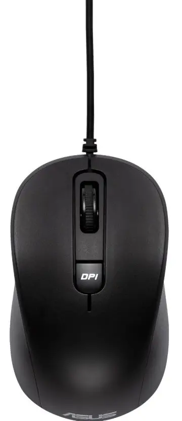 Mouse Optic ASUS MU101C, USB, 1000 DPI (Negru)
