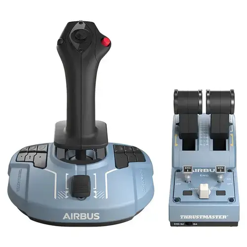 Pachet Joystick Thrustmaster TCA Officer Pack Airbus Edition pentru PC (Albastru/Negru)