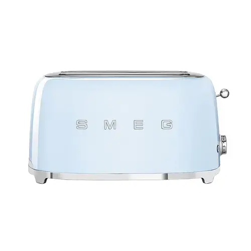 Prajitor de paine Smeg TSF02PBEU, 1500W, 4 felii, 6 niveluri pentru rumenire (Albastru)