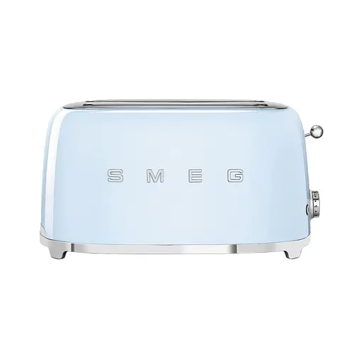 Prajitor de paine Smeg TSF02PBEU, 1500W, 4 felii, 6 niveluri pentru rumenire (Albastru)