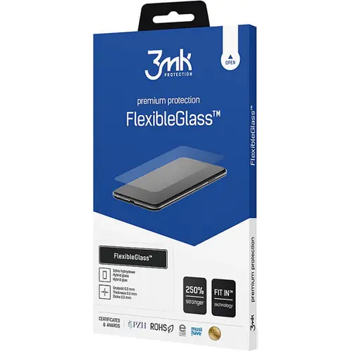 Folie de protectie 3MK FlexibleGlass pentru iPhone 13/13 Pro, Hybrid glass, 7H, 0.3mm, Transparent