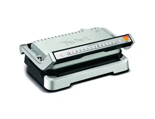 Gratar electric Tefal Optigrill 4 in 1 XL GC784D30, 2200W, 12 programe automate, pana la 8 persoane, placi antiaderente detasabile, tava de copt (Argintiu)