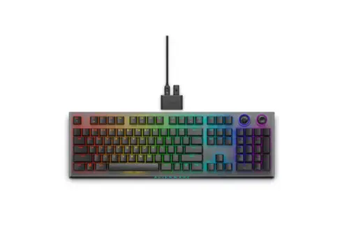 Tastatura gaming Dell Alienware Tri-Mode AW920K, iluminare RGB LED, Bluetooth (Negru)