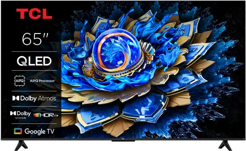 Televizor QLED TCL 165 cm (65inch) 65T69C, Ultra HD 4K, Smart TV, WiFi, CI+