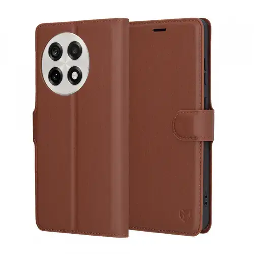 Husa pentru OnePlus 13R Techsuit Leather Folio (Maro)