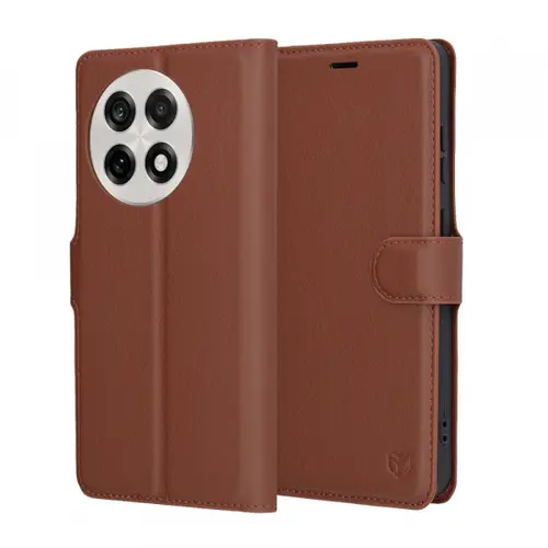 Husa pentru OnePlus 13R Techsuit Leather Folio (Maro)