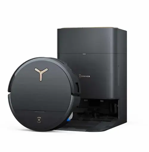 Aspirator robot Ecovacs DEEBOT X9 PRO OMNI BLACK, 16600Pa, TruEdge 2.0, 3D Edge Sensor, OZMO Roller, Wi-Fi, Bluetooth, 6400 mAh, Recipient praf 0.22 l, Rezervoare apa 0.11 l (Negru)