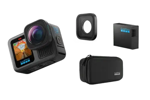 Camera video de actiune GoPro HERO13 Black Ultra Wide Edition, 27MP, 5.3K, Ecran tactil 2.27inch, Stabilizare HyperSmooth 6.0, TimeWarp 3.0, Wi-Fi, Bluetooth, Control vocal (Negru)