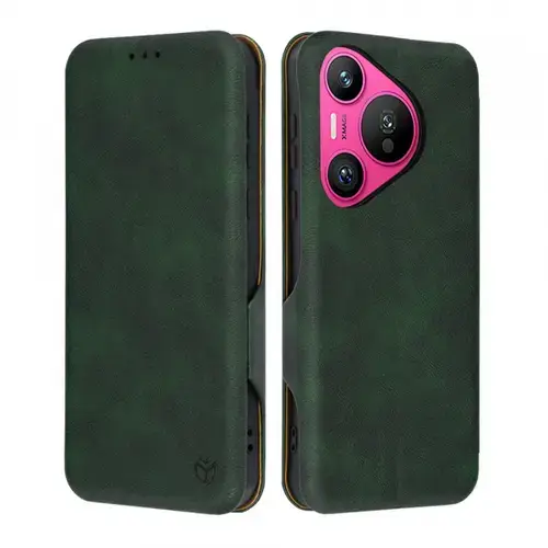 Husa pentru Huawei Pura 70, Techsuit, Safe Wallet Plus (Verde)
